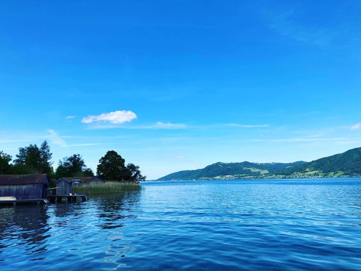 Seepension Neubacher Kg Nussdorf am Attersee Exteriör bild