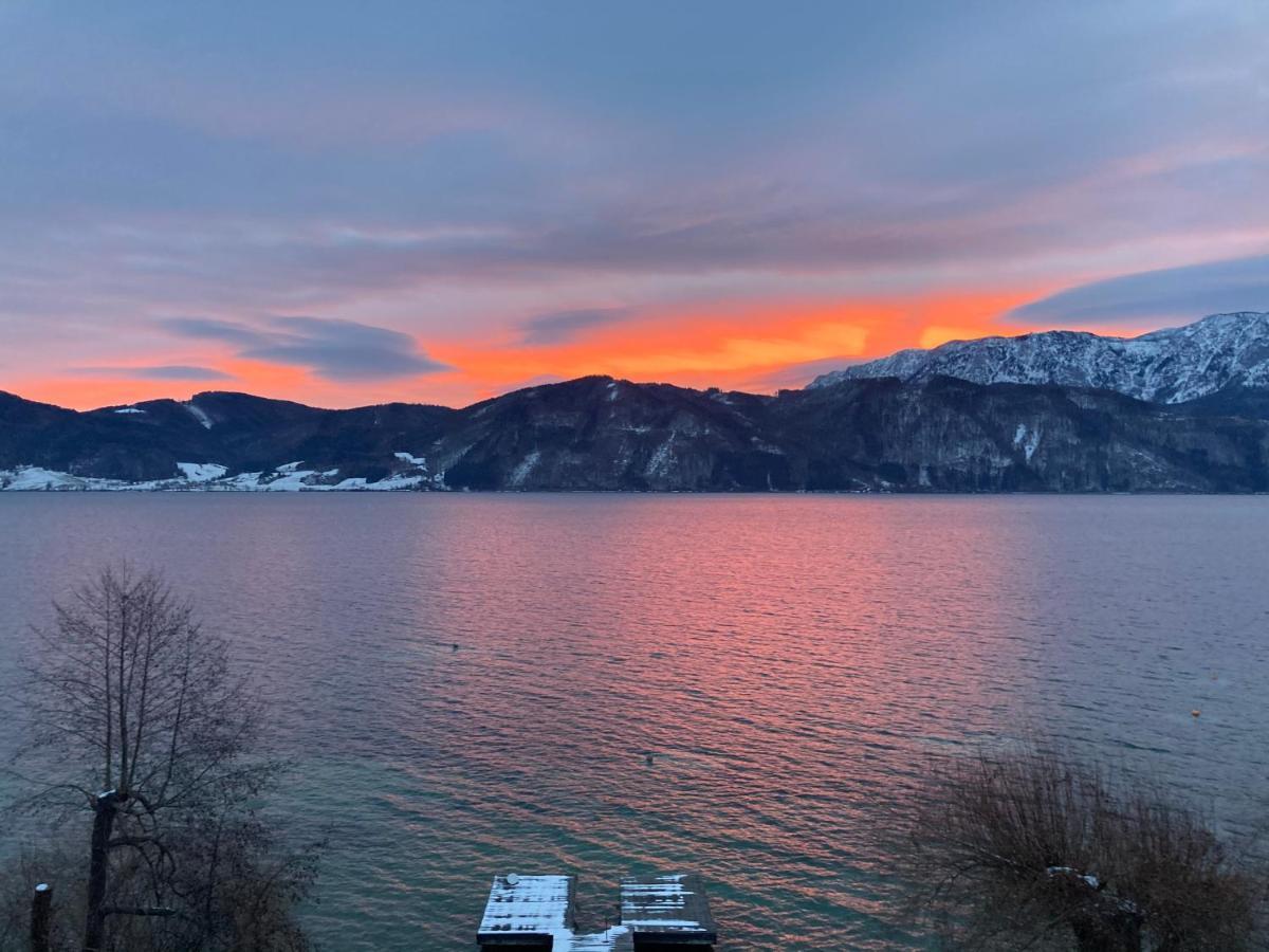 Seepension Neubacher Kg Nussdorf am Attersee Exteriör bild